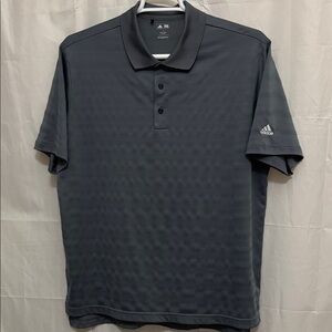 Adidas Men's Dark Gray Polo Shirt